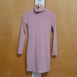 Long Sleeved Turtleneck Bodycon Dress